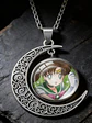 Collar Para Mujer Y Niña Dije Luna Cabujón Anime Sailor Moon - Miniatura 29