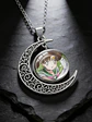 Collar Para Mujer Y Niña Dije Luna Cabujón Anime Sailor Moon - Miniatura 30