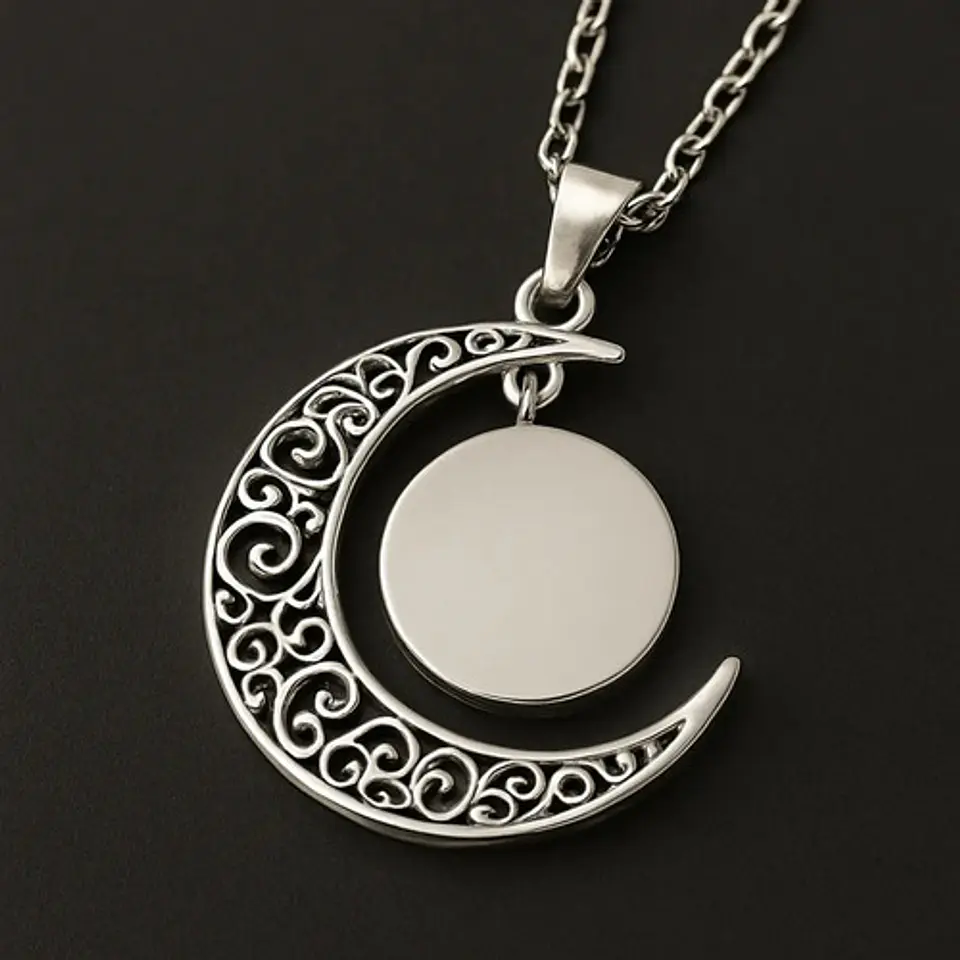Collar Para Mujer Y Niña Dije Luna Cabujón Anime Sailor Moon 32