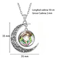 Collar Para Mujer Y Niña Dije Luna Cabujón Anime Sailor Moon - Miniatura 33
