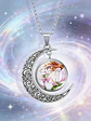 Collar Para Mujer Y Niña Dije Luna Cabujón Anime Sailor Moon - Miniatura 43