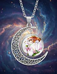 Collar Para Mujer Y Niña Dije Luna Cabujón Anime Sailor Moon - Miniatura 49