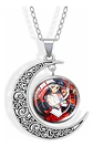 Collar Para Mujer Y Niña Dije Luna Cabujón Anime Sailor Moon - Miniatura 51