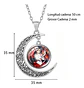 Collar Para Mujer Y Niña Dije Luna Cabujón Anime Sailor Moon - Miniatura 56