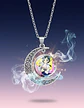 Collar Para Mujer Y Niña Dije Luna Cabujón Anime Sailor Moon - Miniatura 67