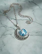Collar Para Mujer Niñas Dije Luna Frozen Princesas Del Hielo - Miniatura 2