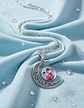 Collar Para Mujer Niñas Dije Luna Frozen Princesas Del Hielo - Miniatura 18