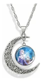 Collar Para Mujer Niñas Dije Luna Frozen Princesas Del Hielo - Miniatura 28