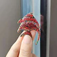 Broche Pez Elegante Con Cristal Brillantes Pin De Moda Mujer - Miniatura 7