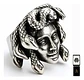 Anillo Color Plata De Acero Para Hombre Forma Medusa Gótico - Miniatura 1