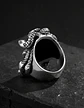 Anillo Color Plata De Acero Para Hombre Forma Medusa Gótico - Miniatura 7