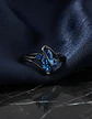 Anillo Vintage Envolvente Negro Para Mujeres Piedra Cz Lujo - Miniatura 7