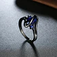 Anillo Vintage Envolvente Negro Para Mujeres Piedra Cz Lujo - Miniatura 8