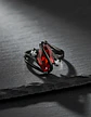 Anillo Vintage Envolvente Negro Para Mujeres Piedra Cz Lujo - Miniatura 14