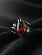 Anillo Vintage Envolvente Negro Para Mujeres Piedra Cz Lujo - Miniatura 15