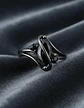 Anillo Vintage Envolvente Negro Para Mujeres Piedra Cz Lujo - Miniatura 23