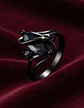 Anillo Vintage Envolvente Negro Para Mujeres Piedra Cz Lujo - Miniatura 24