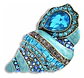 Broche De Alfiler Para Mujeres Caracol Concha Marina Piedras - Miniatura 1