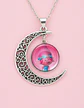 Collar Para Mujer Niñas Dije Luna Con Cabujón Animada Trolls - Miniatura 4