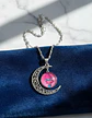 Collar Para Mujer Niñas Dije Luna Con Cabujón Animada Trolls - Miniatura 8