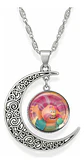 Collar Para Mujer Niñas Dije Luna Con Cabujón Animada Trolls - Miniatura 19