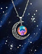 Collar Para Mujer Niñas Dije Luna Con Cabujón Animada Trolls - Miniatura 27
