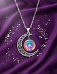 Collar Para Mujer Niñas Dije Luna Con Cabujón Animada Trolls - Miniatura 30