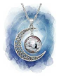 Collar Para Mujer Niñas Dije Luna Con Cabujón Animada Trolls - Miniatura 40