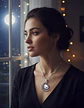Collar Para Mujer Niñas Dije Luna Con Cabujón Animada Trolls - Miniatura 46
