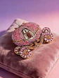 Broche De Alfiler Para Mujeres Carroza Encantada Piedra Cz - Miniatura 5