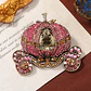 Broche De Alfiler Para Mujeres Carroza Encantada Piedra Cz - Miniatura 6