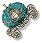 Broche De Alfiler Para Mujeres Carroza Encantada Piedra Cz - Miniatura 10