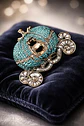 Broche De Alfiler Para Mujeres Carroza Encantada Piedra Cz - Miniatura 11