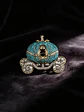 Broche De Alfiler Para Mujeres Carroza Encantada Piedra Cz - Miniatura 17