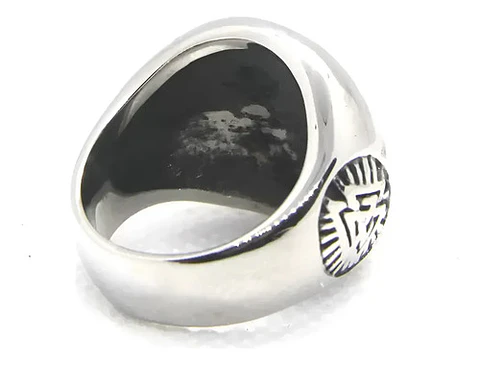 Anillo Vikingo De Acero Color Plata Para Hombre Odin Valknut