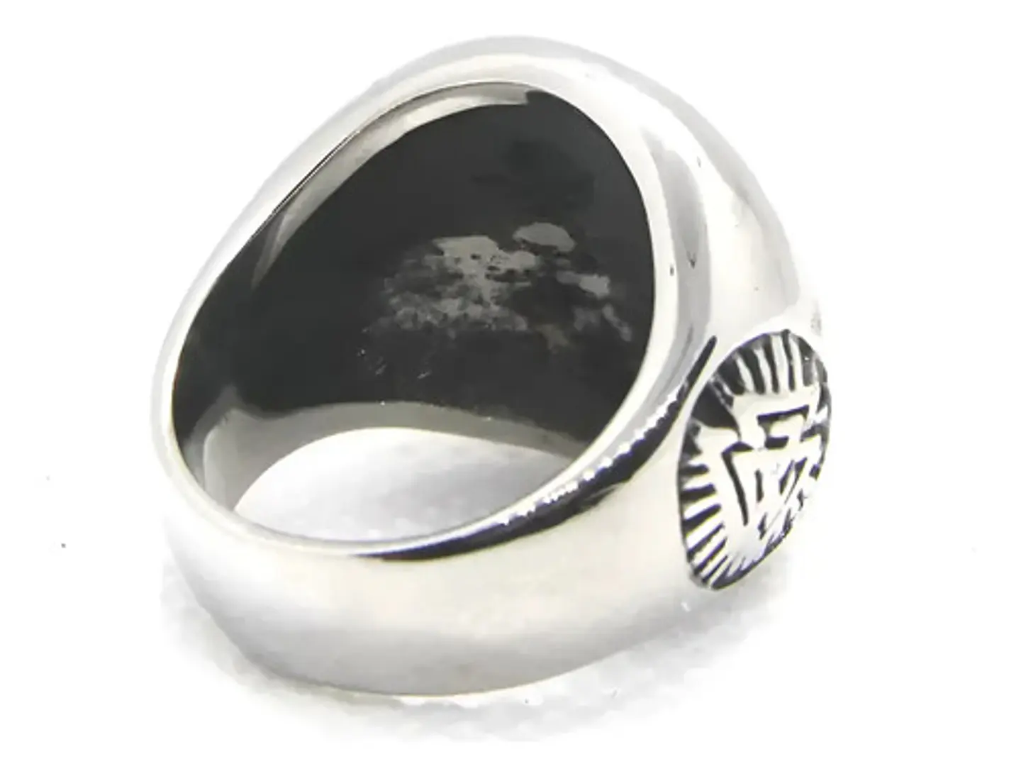 Anillo Vikingo De Acero Color Plata Para Hombre Odin Valknut 2