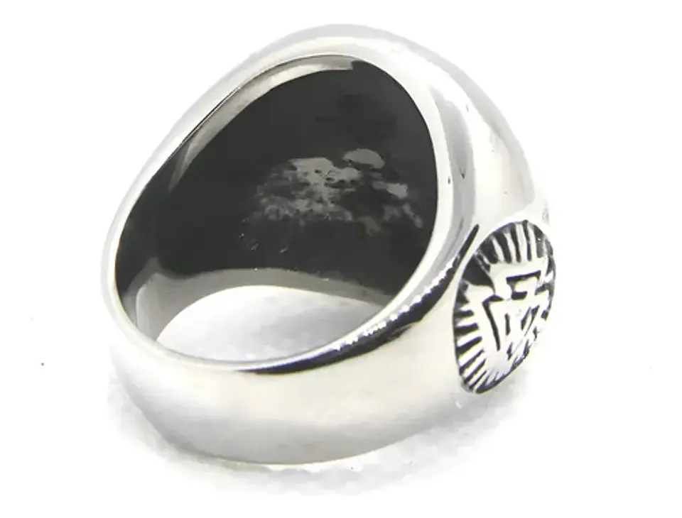 Anillo Vikingo De Acero Color Plata Para Hombre Odin Valknut 2