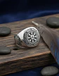 Anillo Vikingo De Acero Color Plata Para Hombre Odin Valknut - Miniatura 4