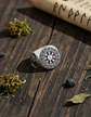 Anillo Vikingo De Acero Color Plata Para Hombre Odin Valknut - Miniatura 5