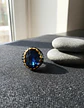 Anillo Moderno Clásico Para Hombres Y Mujeres Azul Cz Piedra - Miniatura 5