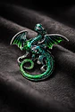Broche De Alfiler Para Hombre Y Mujer Dragón Vintage Esmalte - Miniatura 7