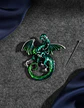 Broche De Alfiler Para Hombre Y Mujer Dragón Vintage Esmalte - Miniatura 9