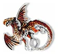 Broche De Alfiler Para Hombre Y Mujer Dragón Vintage Esmalte - Miniatura 10