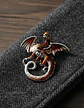 Broche De Alfiler Para Hombre Y Mujer Dragón Vintage Esmalte - Miniatura 14