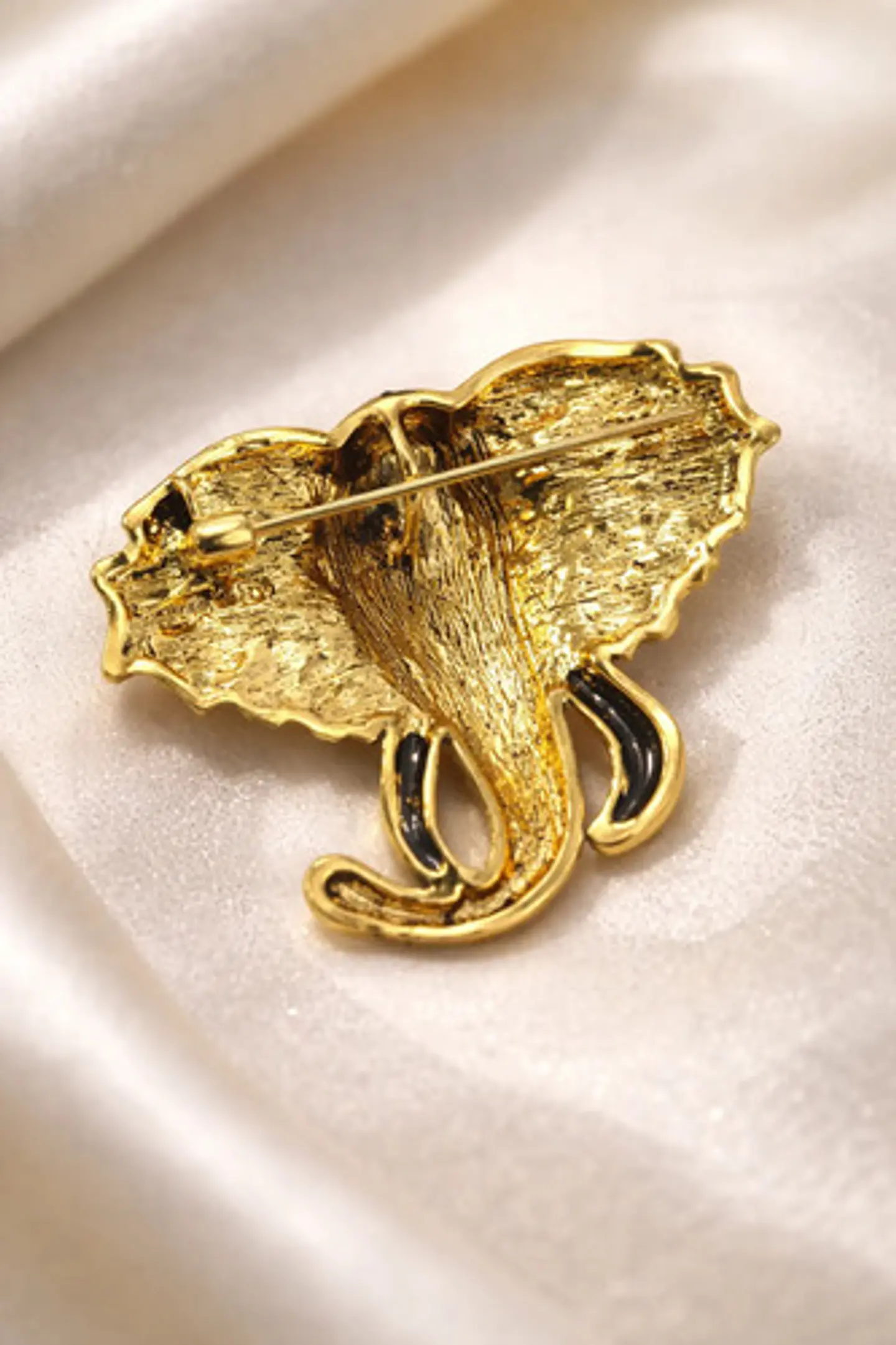 Broche De Alfiler Para Mujeres Elefante Brillante Cristal Cz 5