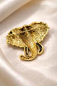 Broche De Alfiler Para Mujeres Elefante Brillante Cristal Cz - Miniatura 5