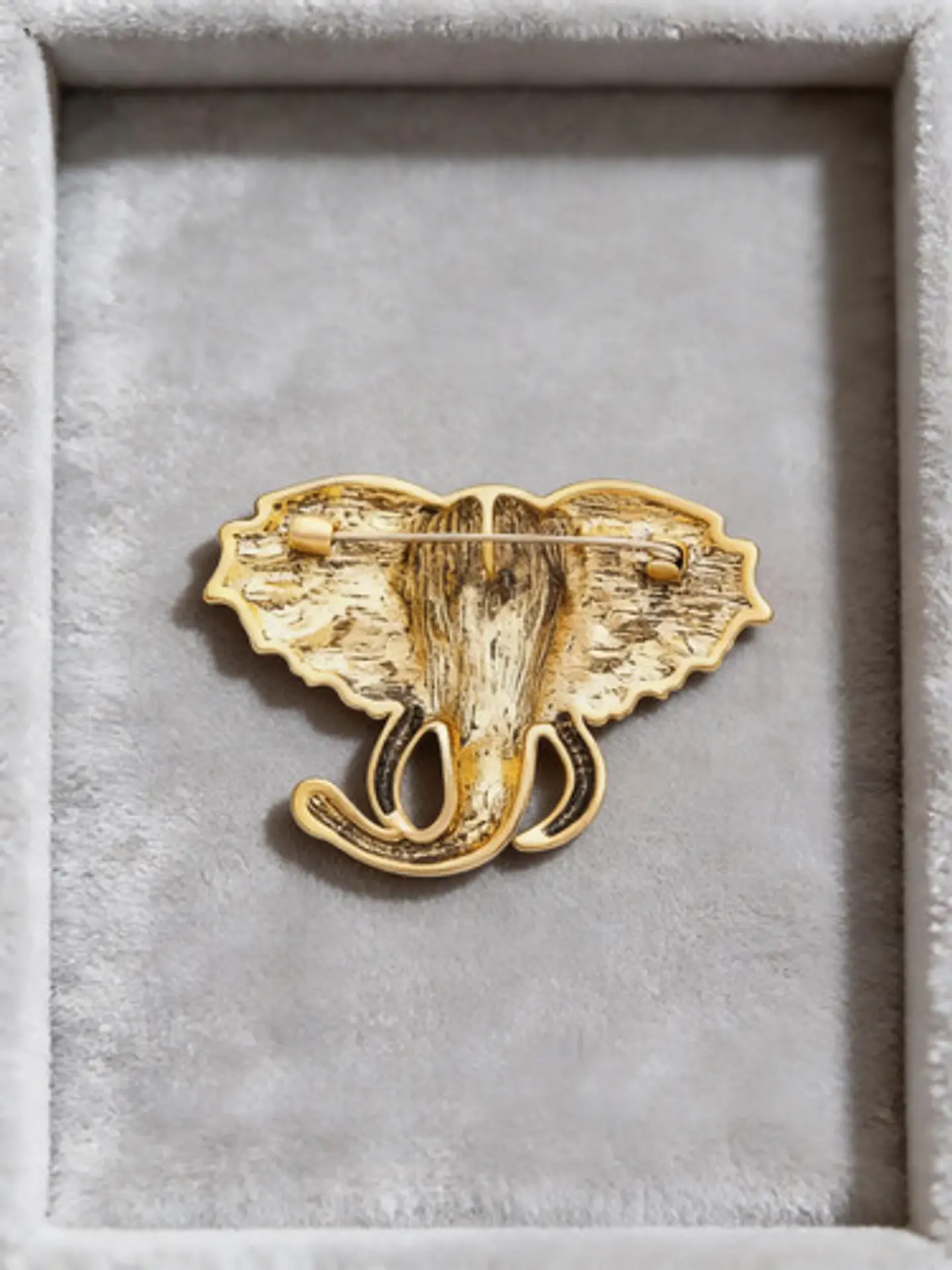 Broche De Alfiler Para Mujeres Elefante Brillante Cristal Cz 11
