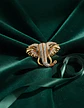 Broche De Alfiler Para Mujeres Elefante Brillante Cristal Cz - Miniatura 17