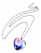 Collar Para Hombres Y Mujeres Dije Corazón Galaxia Nebulosa - Miniatura 25