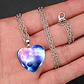 Collar Para Hombres Y Mujeres Dije Corazón Galaxia Nebulosa - Miniatura 30